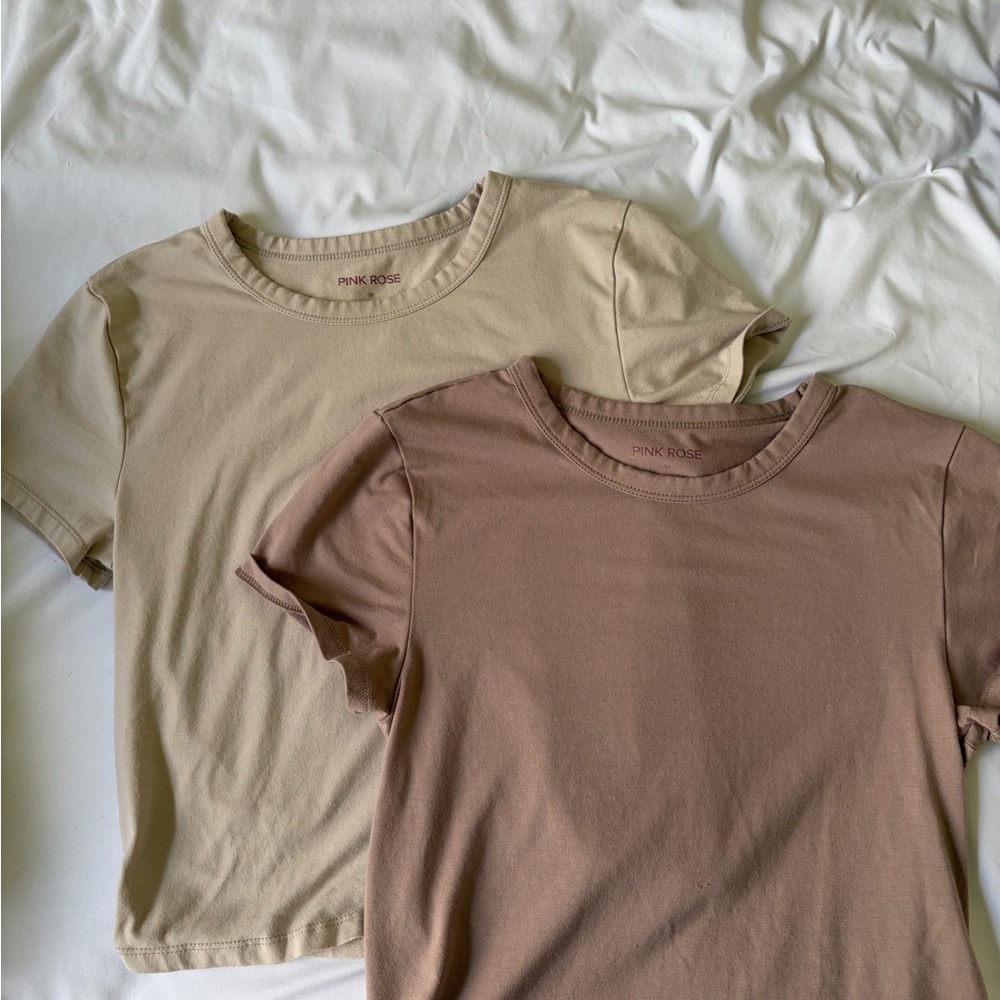 2 set Pink Rose shirts
